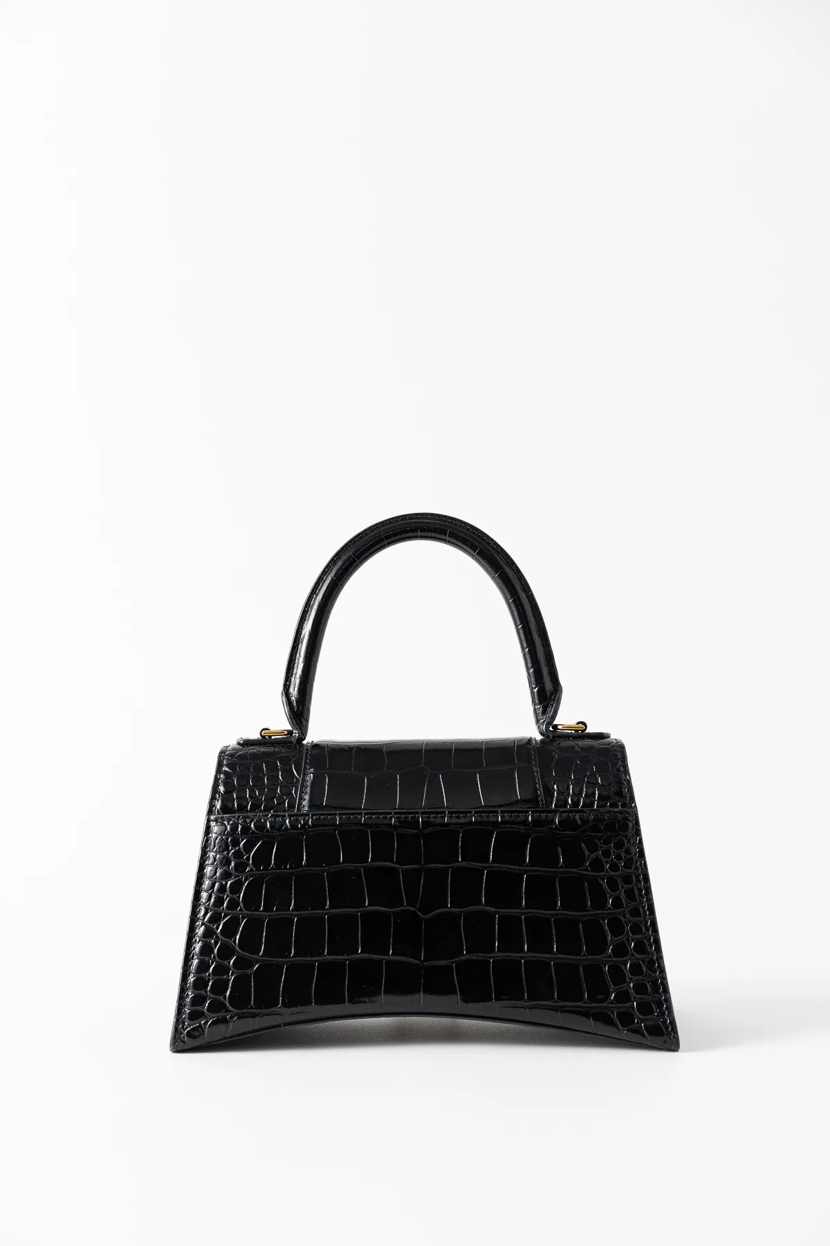 Geantă Balenciaga Mini Hourglass Croc | LA VESTIMENTA